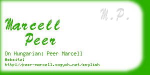 marcell peer business card